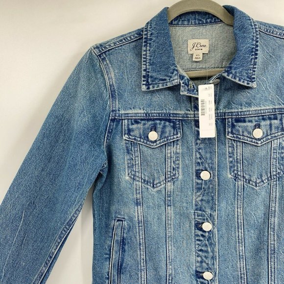 NEW J. Crew Classic Button Front Denim Jacket - Picture 2 of 10